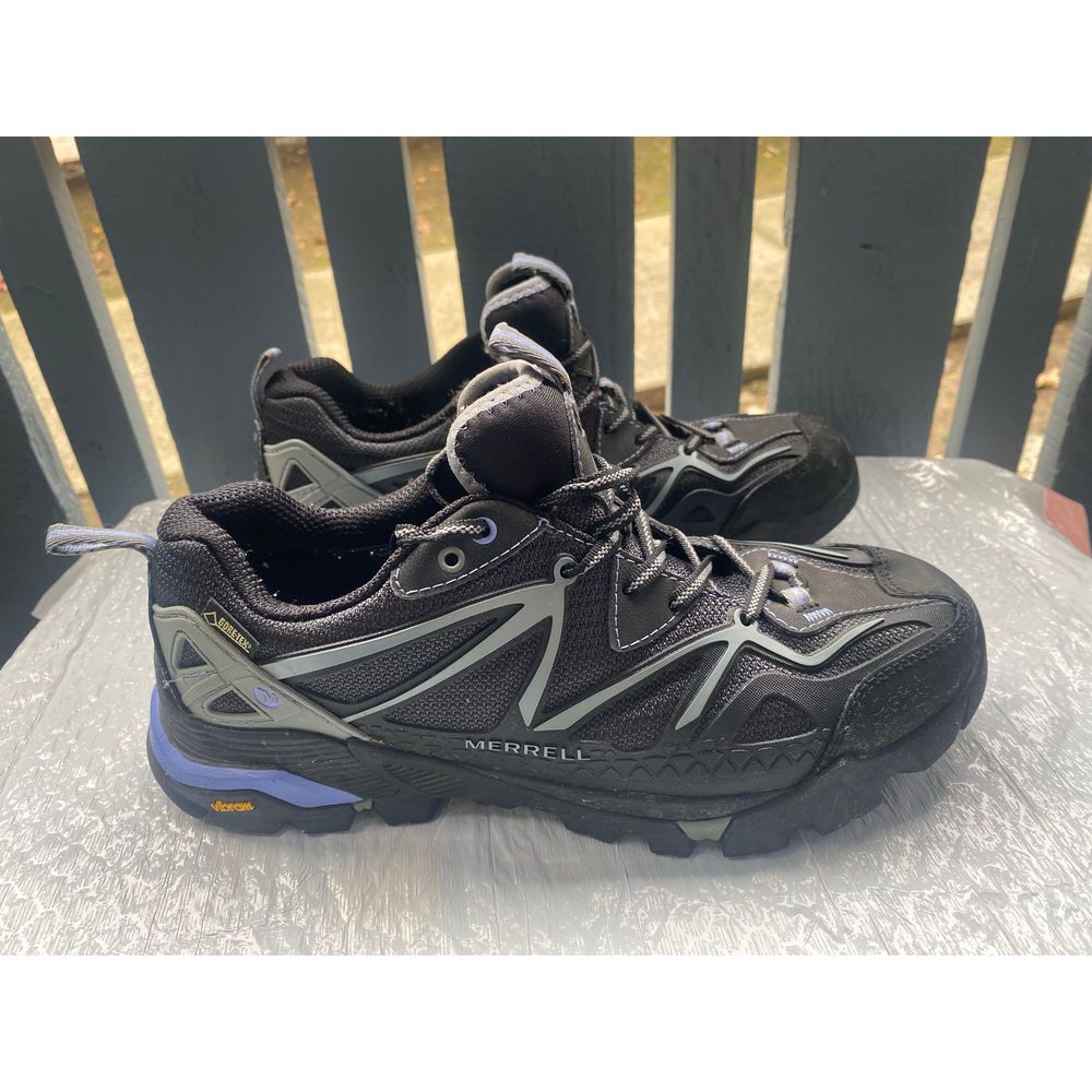 Merrell Women’s Capra Sport Gore-Tex Black Lace-Up Hiking Shoes Sz 10 US - Picture 6 of 10